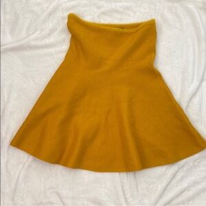 Zara Mustard Midi Skirt . Size S